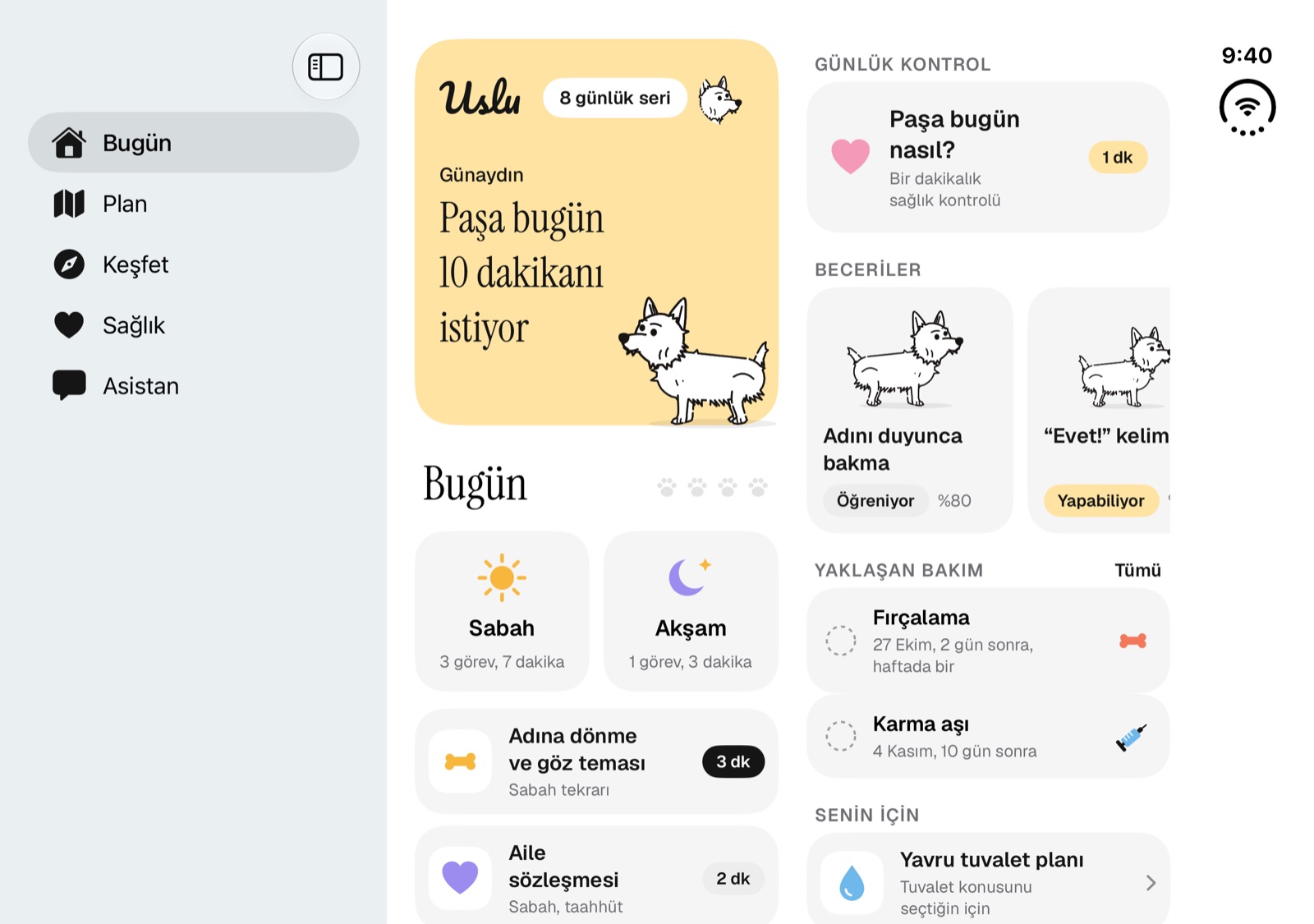 Uslu, iPhone Duo’nun iç ekranında